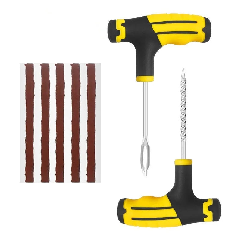 Tubeless Tire Puncture Repair Kit with Rasper and Needle Tool