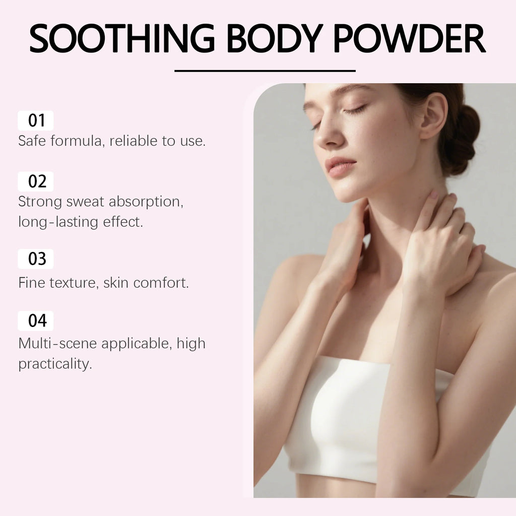 All-Over Sweat-Wicking Body Powder for Anti-Chafing Comfort