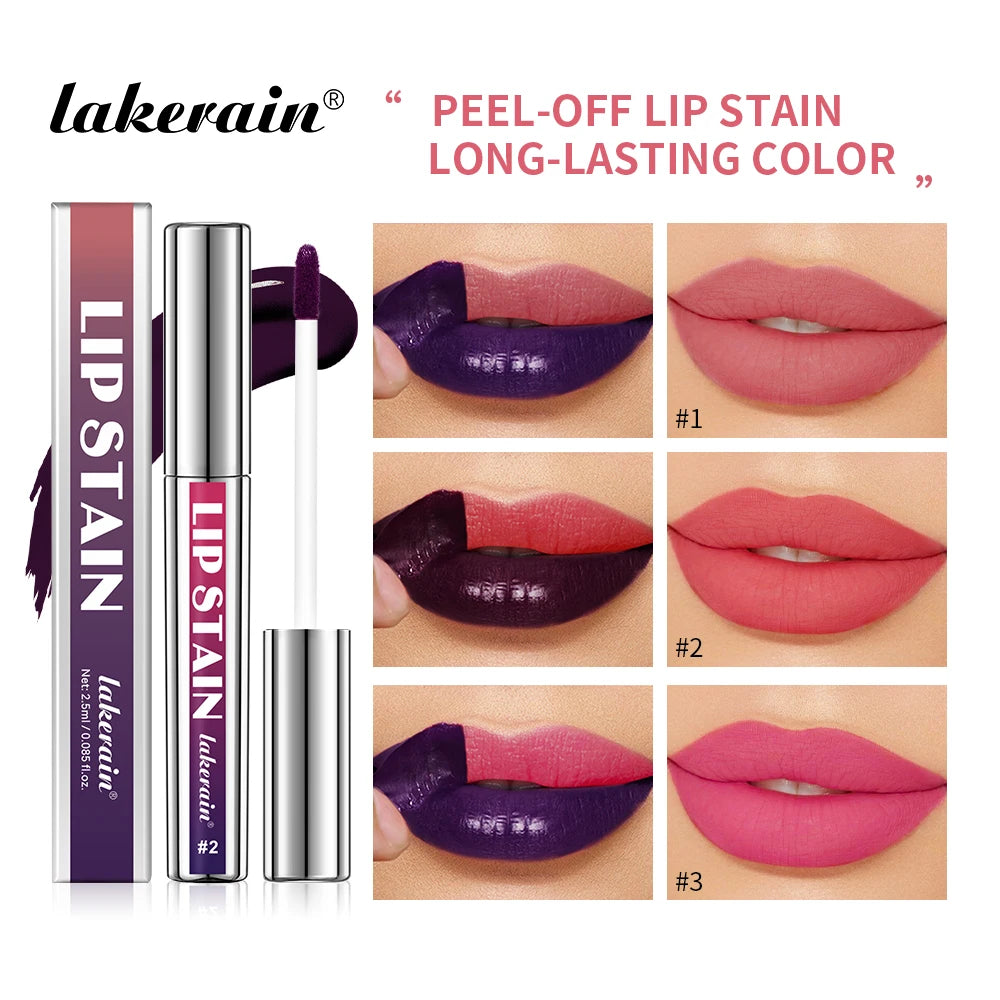 Waterproof Peel-Off Lip Stain Matte Tint