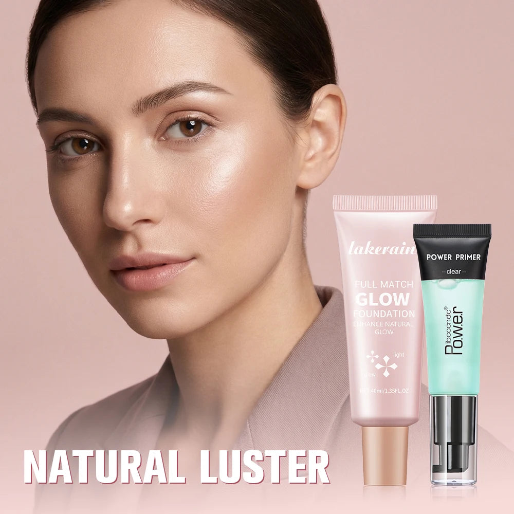 Hydrating Primer and Glow Foundation Makeup Set - 2