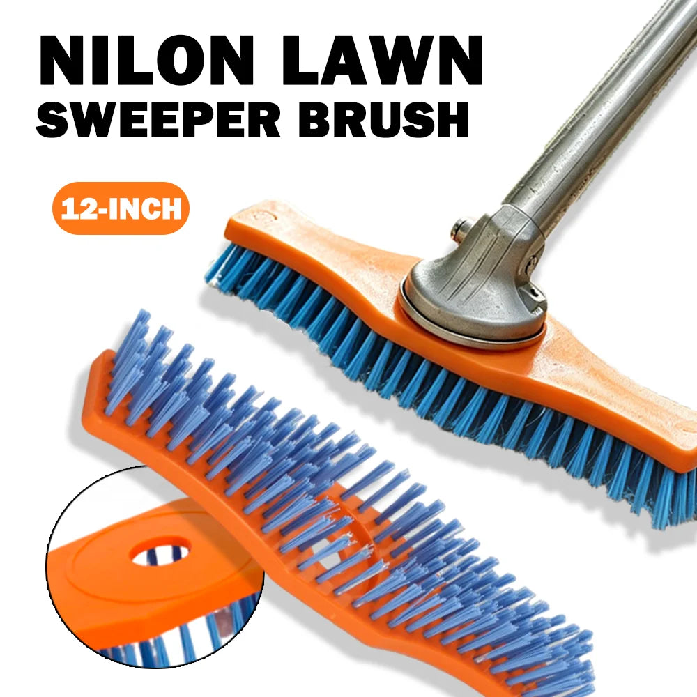 12-Inch Nylon Outdoor Surface Cleaning Brush for Trimmers