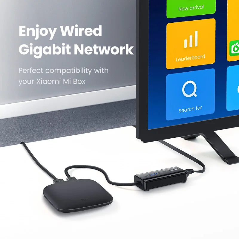USB 3.0 to Gigabit Ethernet Adapter and 3-Port USB Hub - 3