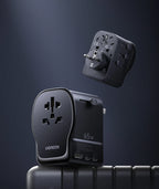 65W GaN Universal Travel Adapter with 2 USB-C and 1 USB-A Ports