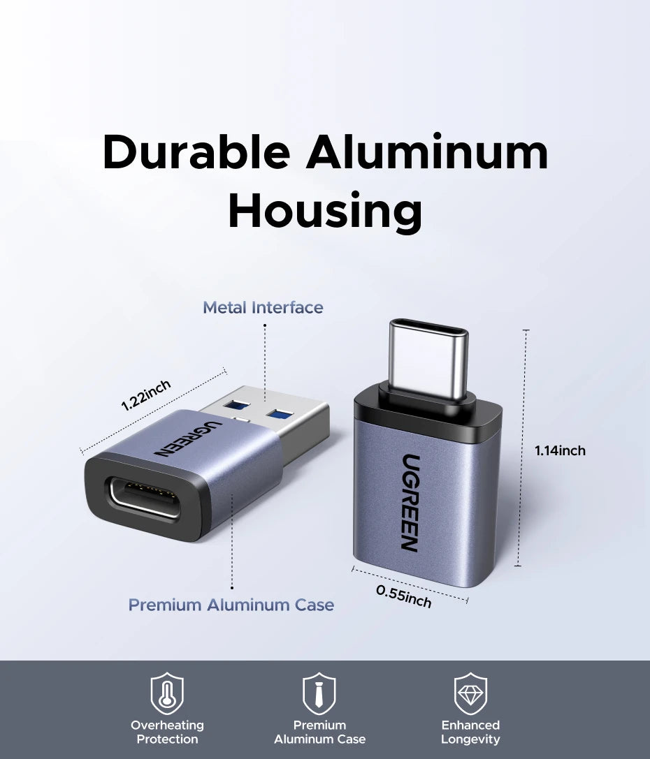 USB-A Male to USB-C Female OTG Adapter - 11