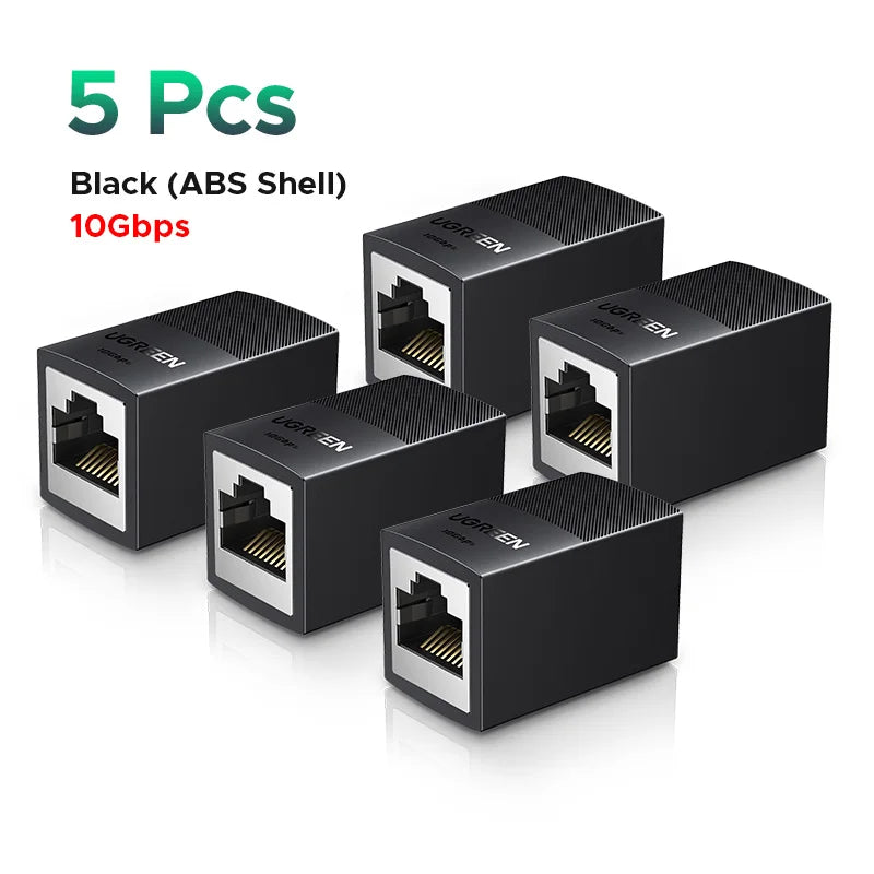 RJ45 Ethernet Cable Extender Adapter 10Gbps Female to Female