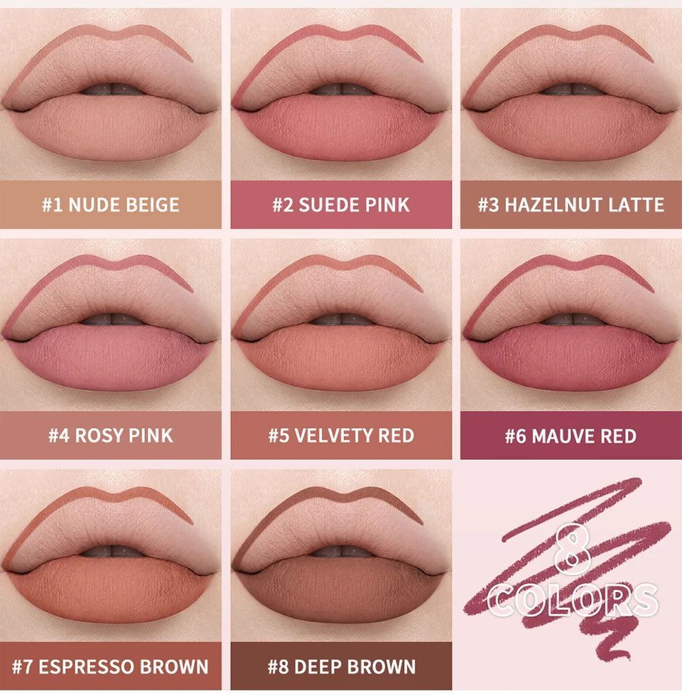 Waterproof Matte Lip Liner Pencil for Long-Lasting Contouring