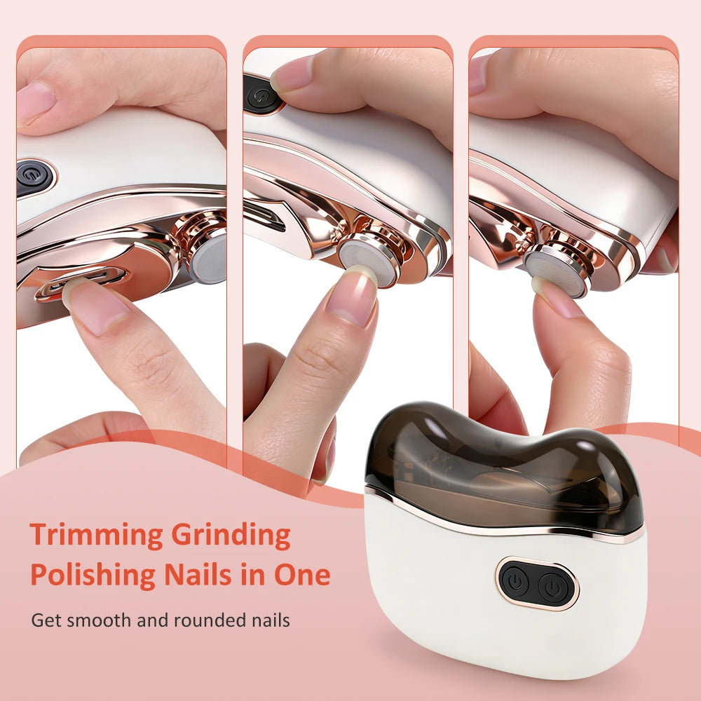 Electric Nail Clipper with LED Light and Debris Collector - 2