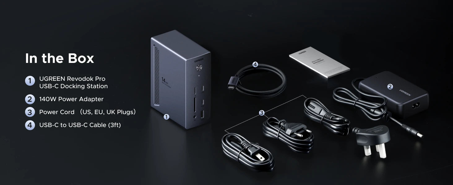 14-in-1 USB-C Docking Station with Dual 4K Display and M.2 SSD Slot - 23
