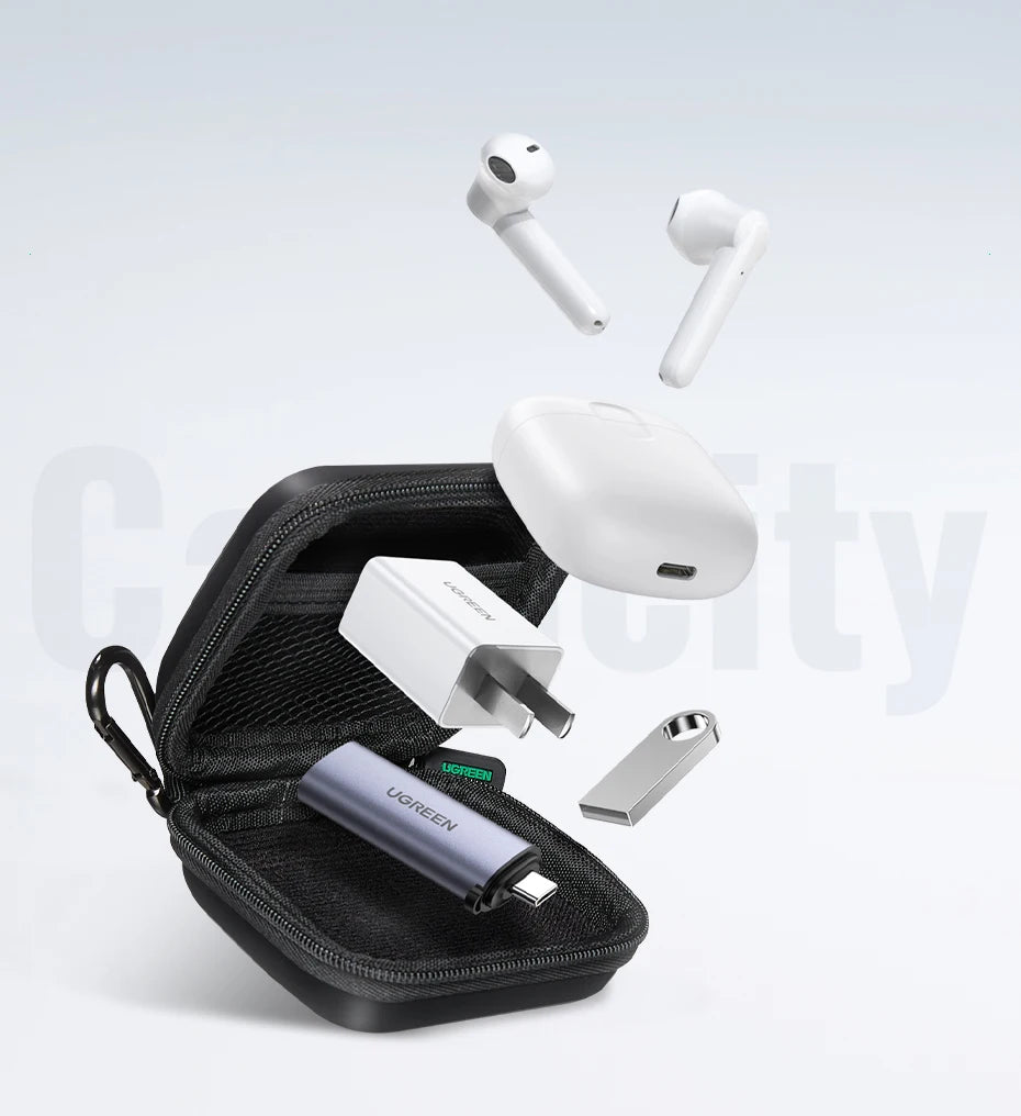 Hard Shell Protective Carrying Case for Earbuds and Small Electronics - 16