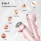2-in-1 Waterproof Electric Hair Shaver for Body and Face