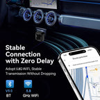 5.8GHz 2 in 1 Wired to Wireless CarPlay and Android Auto Adapter