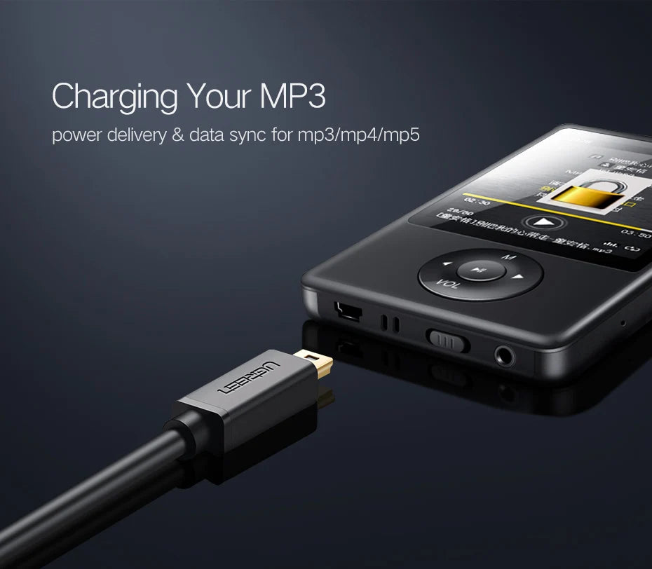 High-Speed Mini USB to USB Data Sync and Charging Cable