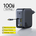 100W GaN Fast Charger with Retractable USB-C Cable