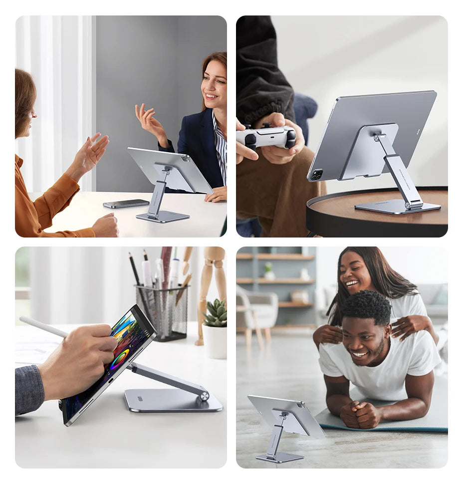 Adjustable Aluminum Desktop Tablet and Phone Stand - 21