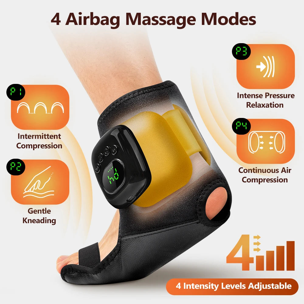 Wireless Ankle Airbag Compression Massager with Heat - 2