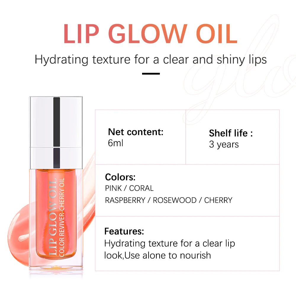 Hydrating Crystal Jelly Lip Glow Oil - 6