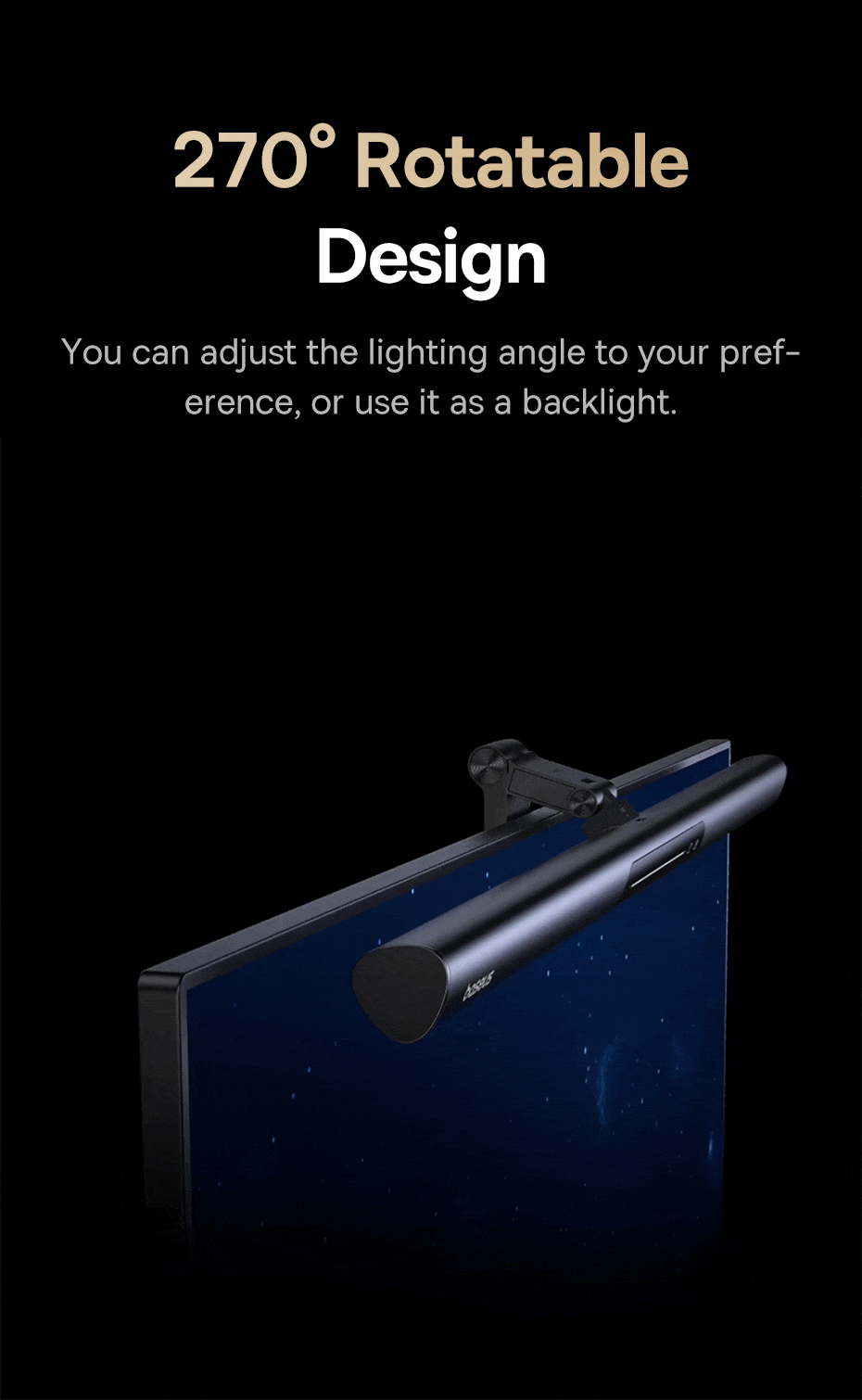 Magnetic Computer Screen Light for Monitor Desk Reading
