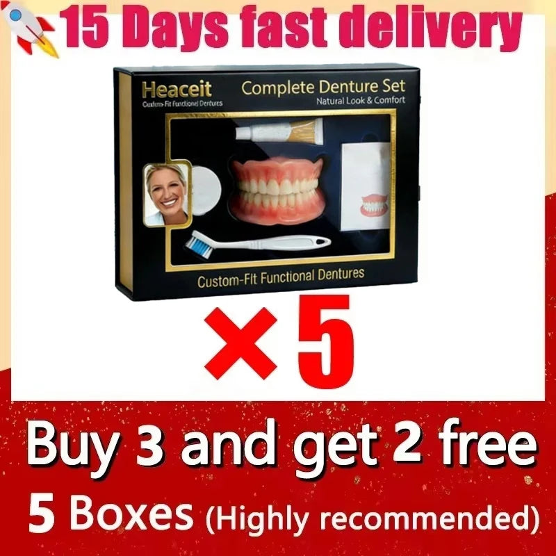 Comfort Fit Natural Look Upper and Lower Denture Set