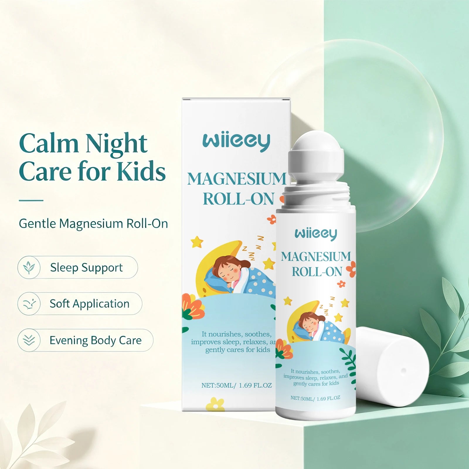 Magnesium Roll-On for Kids Sleep and Relaxation - 4