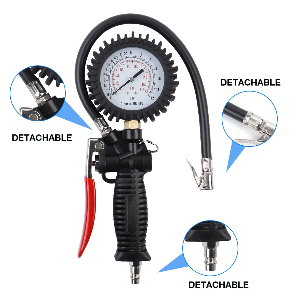 Heavy-Duty Digital Tire Inflator with Pressure Gauge 0-170 PSI