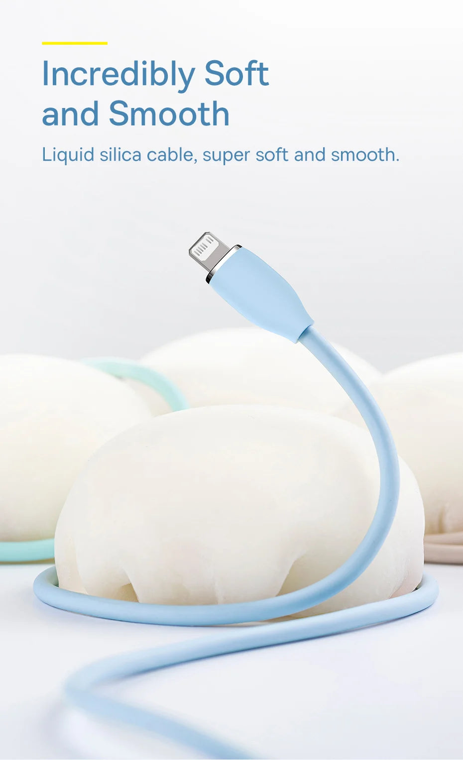 USB-C to Lightning 20W Fast Charging Liquid Silicone Cable