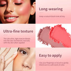 Matte Embossed Powder Blush Palette for Natural Cheek Color