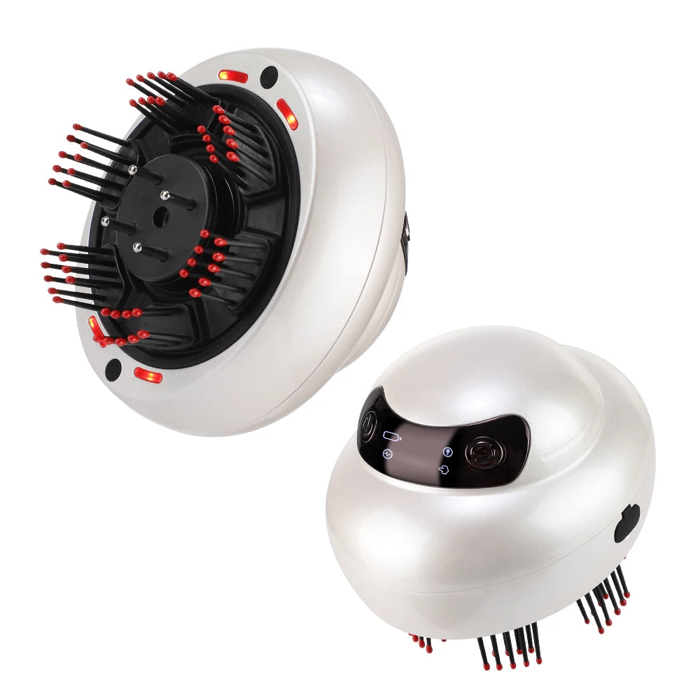 Electric Scalp Massager with Light Therapy and Oil Applicator - 20