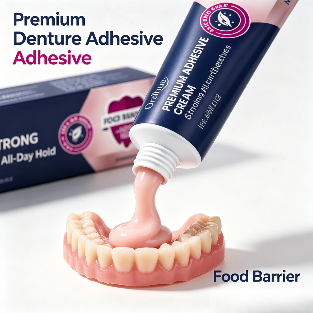 Strong Hold Denture Adhesive Cream with Food Barrier