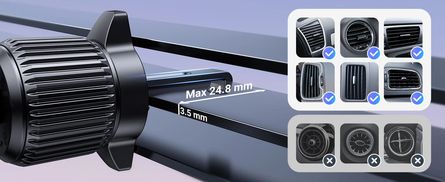 Magnetic Air Vent Phone Holder for Smartphones - 12