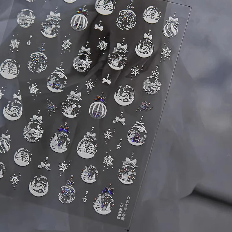 Christmas Cartoon Nail Art Decals