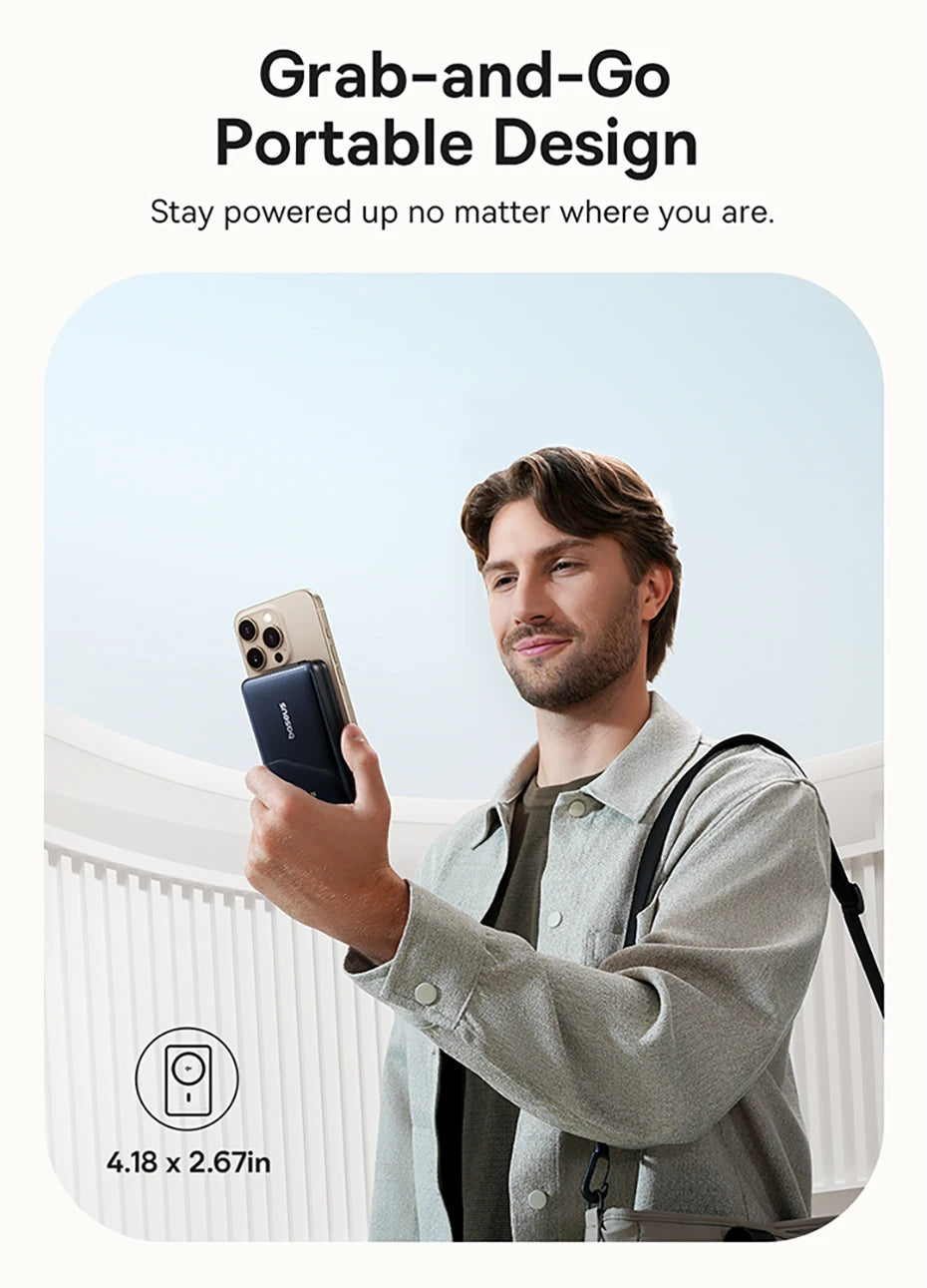 10000mAh Magnetic Wireless Power Bank with 45W Fast Charging