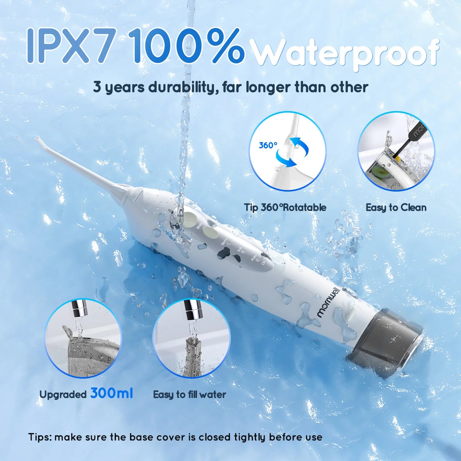 Professional Water Flosser and Electric Toothbrush Dental Care Kit - 4