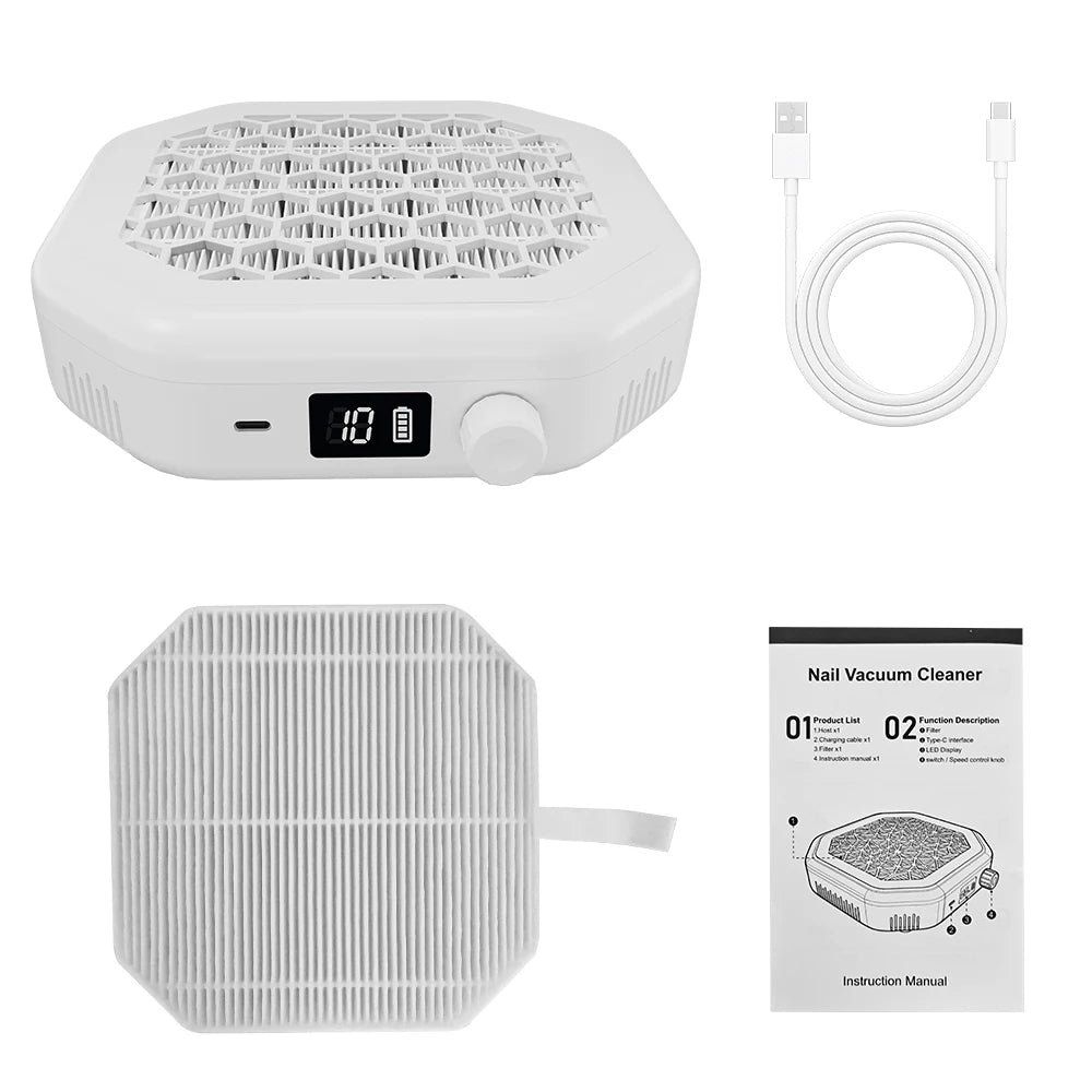 Rechargeable Cordless Nail Dust Collector
