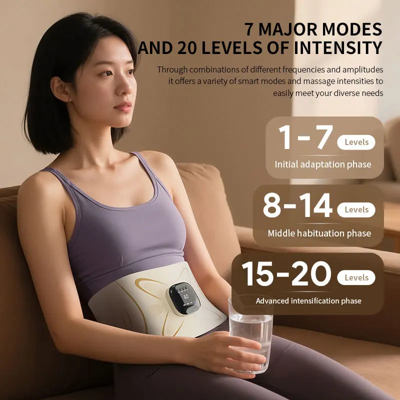 Electric Waist Pulse Massager for Abdominal Toning and Relaxation - 3