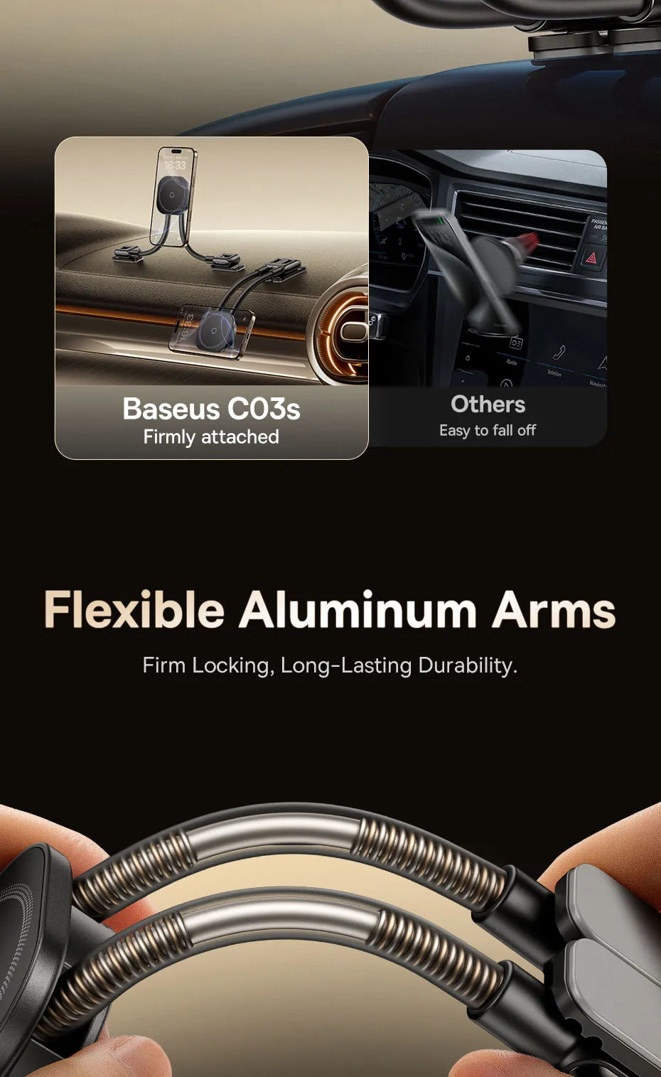 Magnetic Foldable Car Phone Holder for Dashboard - 13