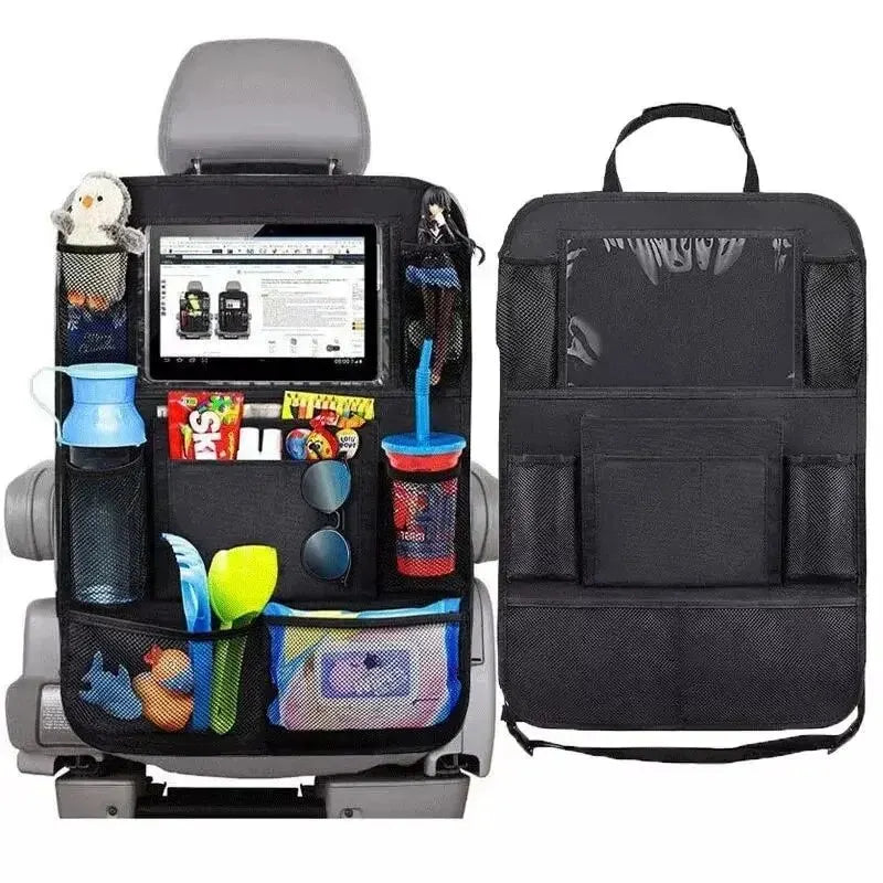 Car Seat Back Organizer with Tablet Holder and Storage Pockets