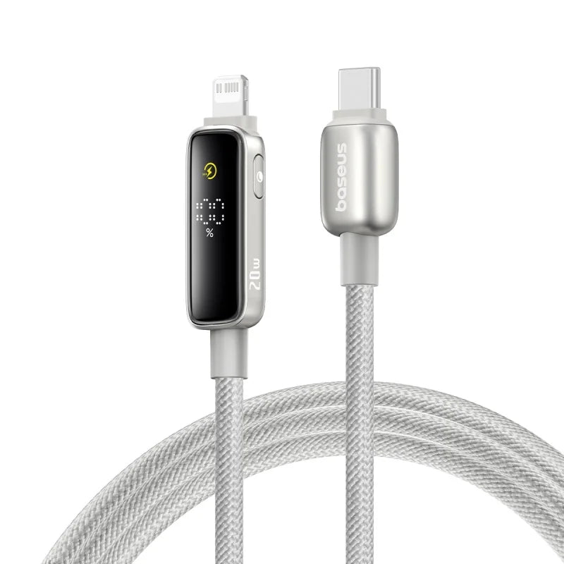 Digital Display 20W Fast Charging USB-C Cable for iPhone - 24