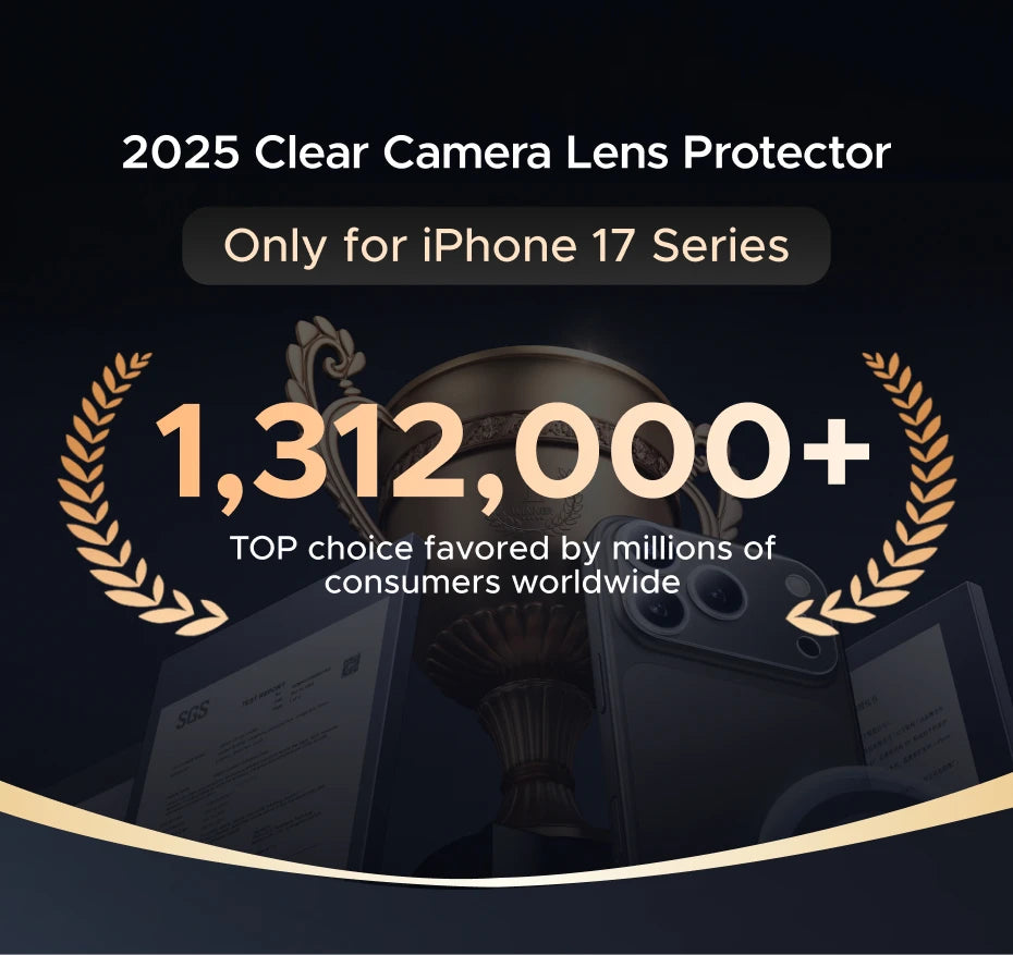 Glass Camera Lens Protector for iPhone 17 Series