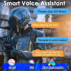 BT12-2x Motorcycle Helmet Bluetooth 5.4 Headset with Voice Assistant