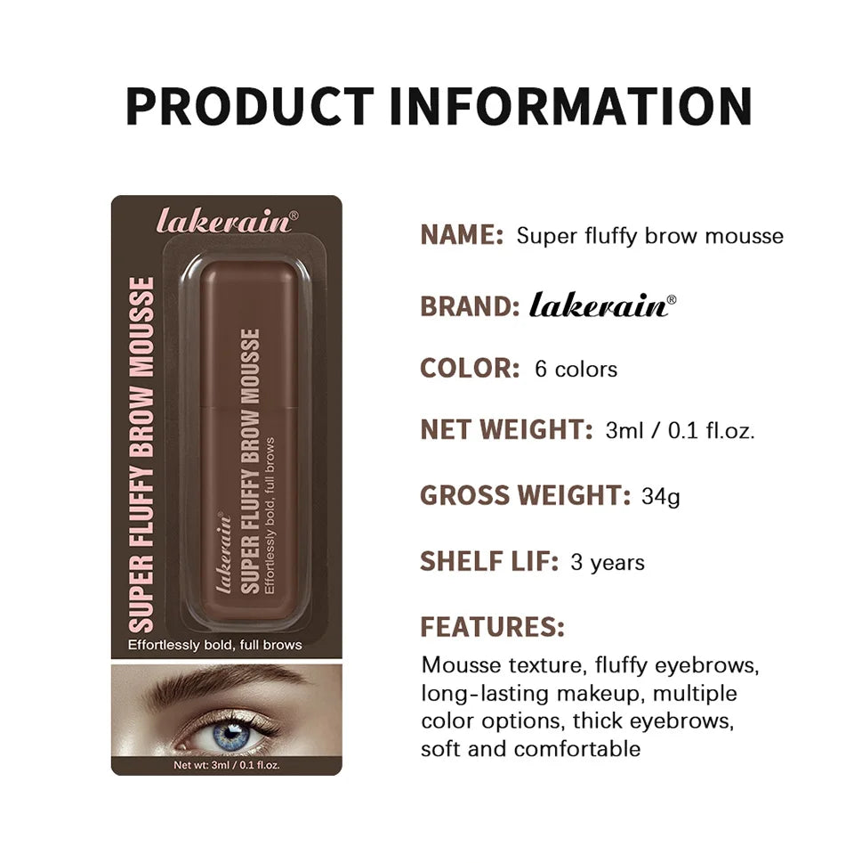 Waterproof Volumizing Eyebrow Mousse for Fluffy Brows - 15