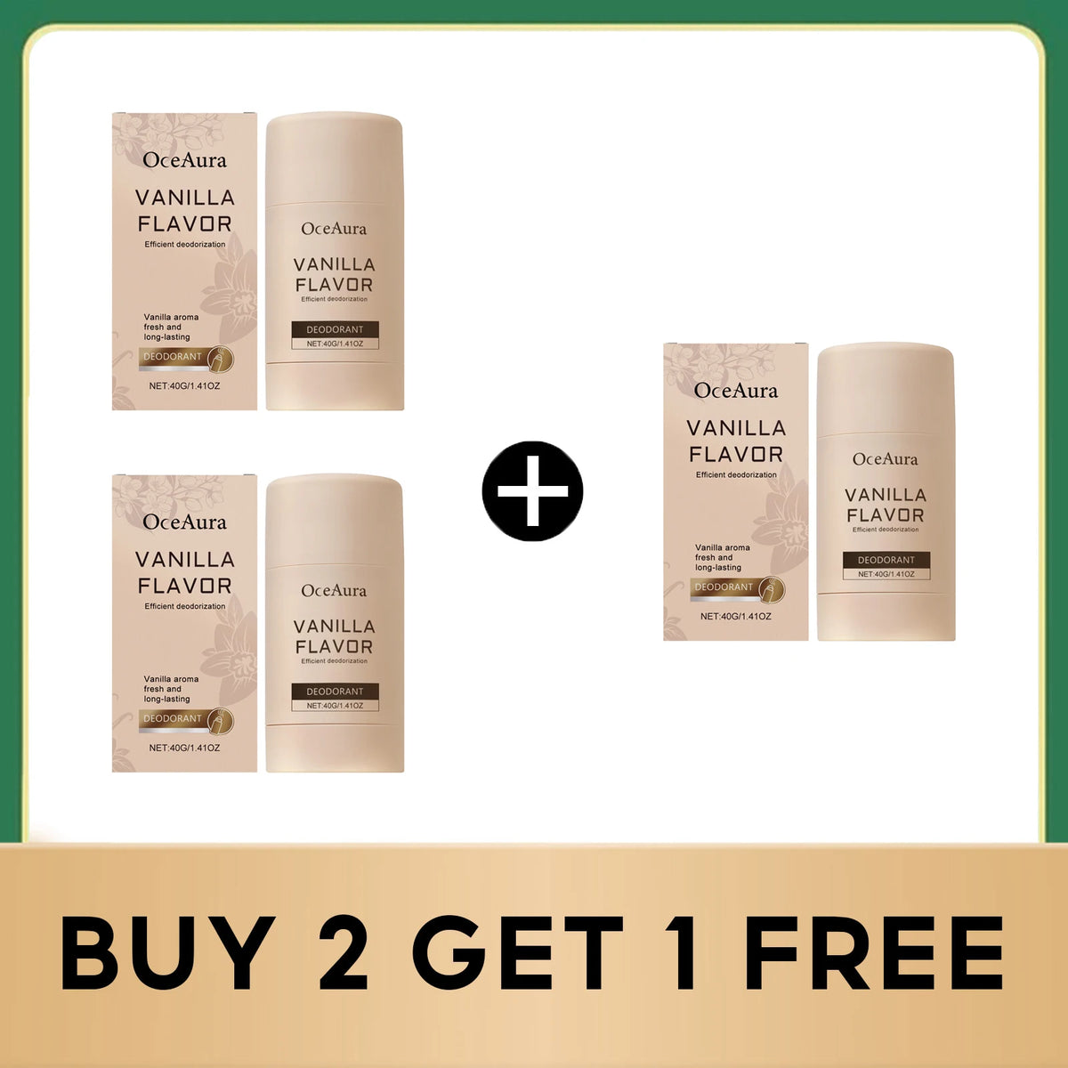 Vanilla Scented Underarm Deodorant Stick