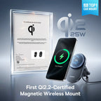 25W Magnetic Wireless Car Charger with Cooling Fan