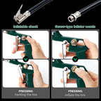 3-in-1 Tire Pressure Gauge and Inflator for Car and Motorcycle