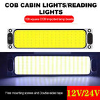 12V 24V COB LED Interior Reading Light Panel for Vehicles