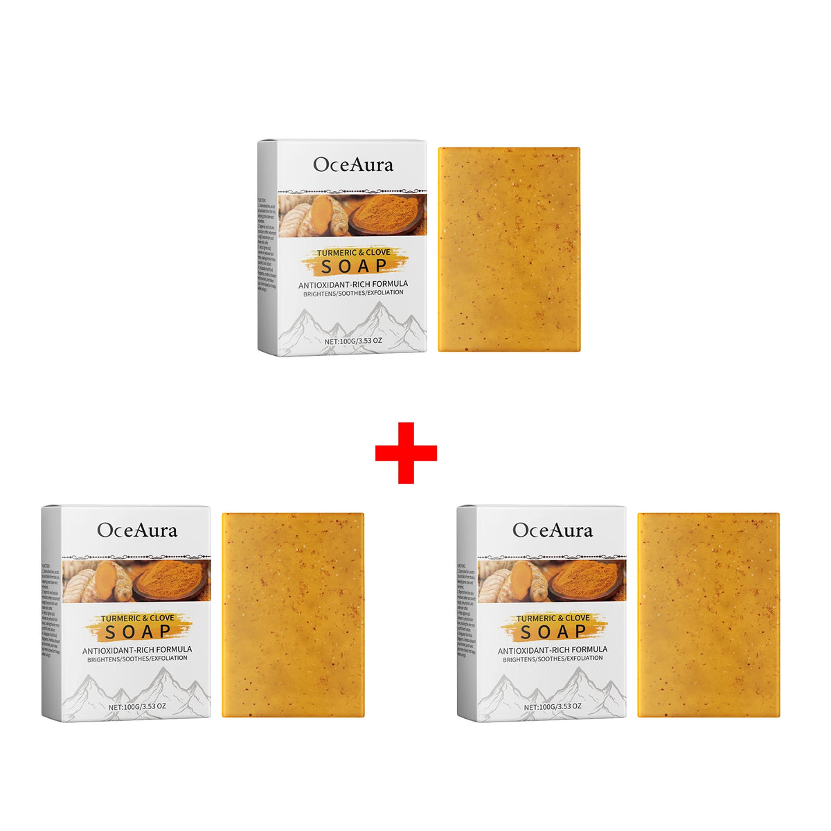 Turmeric and Clove Exfoliating Soap Bar for Face and Body