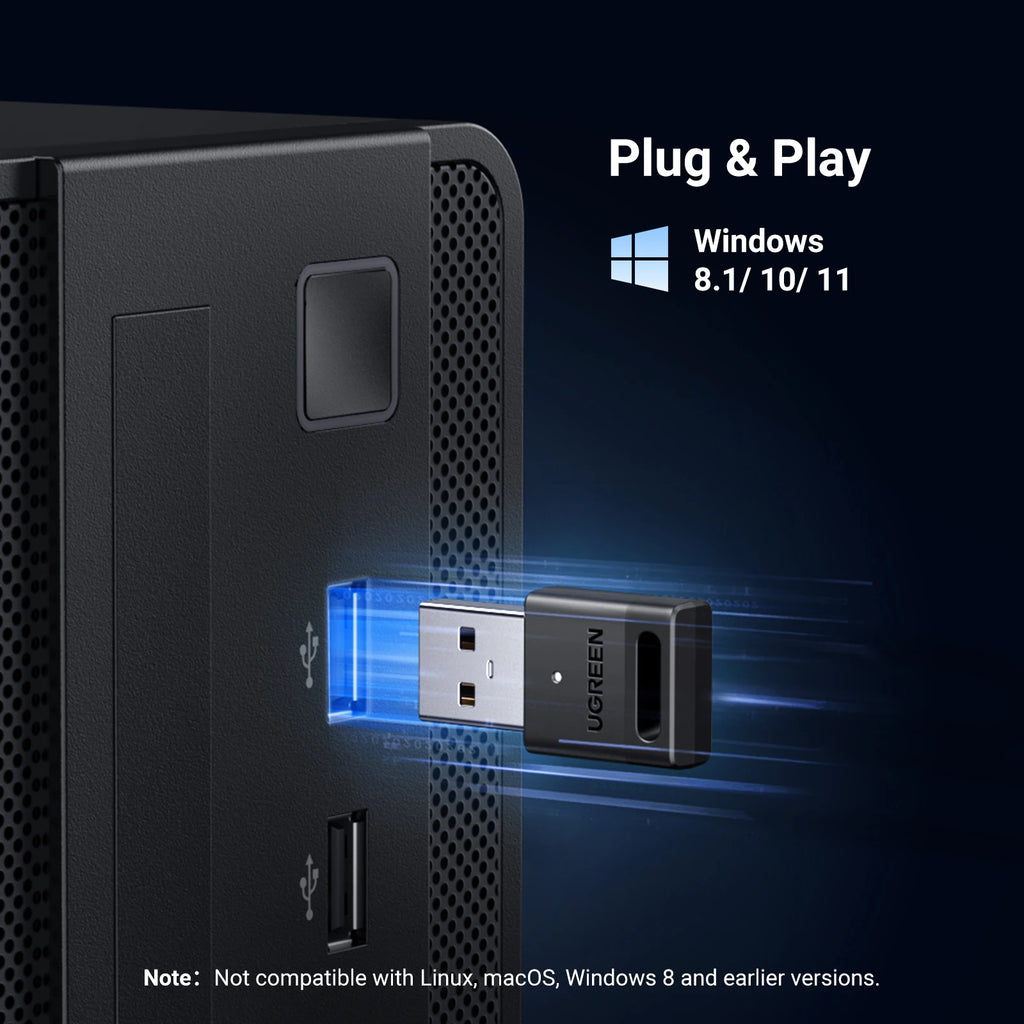USB Bluetooth 5.3 Adapter for PC Wireless Connectivity