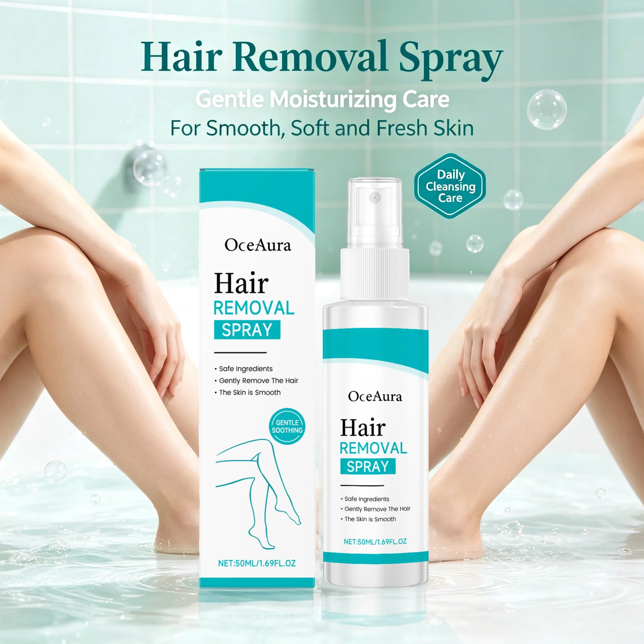 Painless Gentle Hair Removal Spray for Body and Legs - 2