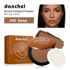 Matte Bronzer Compact Powder for Natural Sun-Kissed Glow