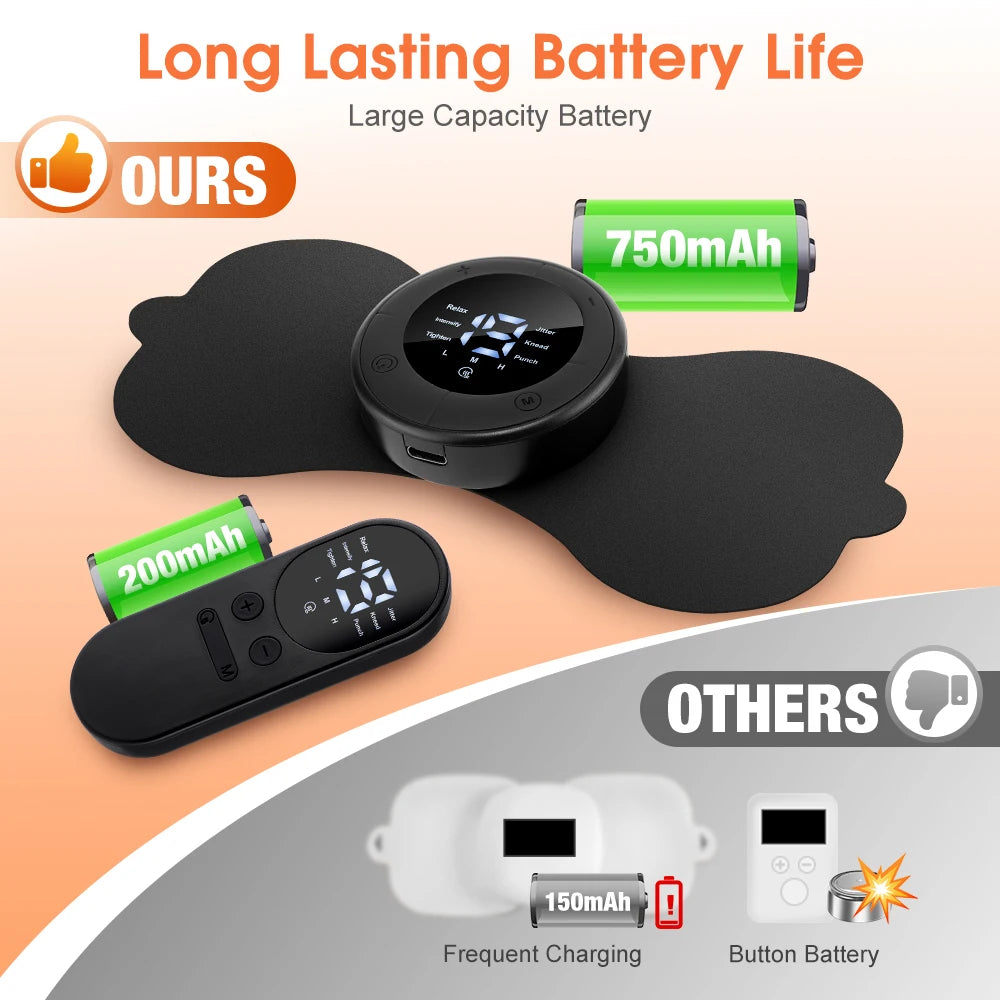Portable Electric Muscle Massage Patch with Remote - 22