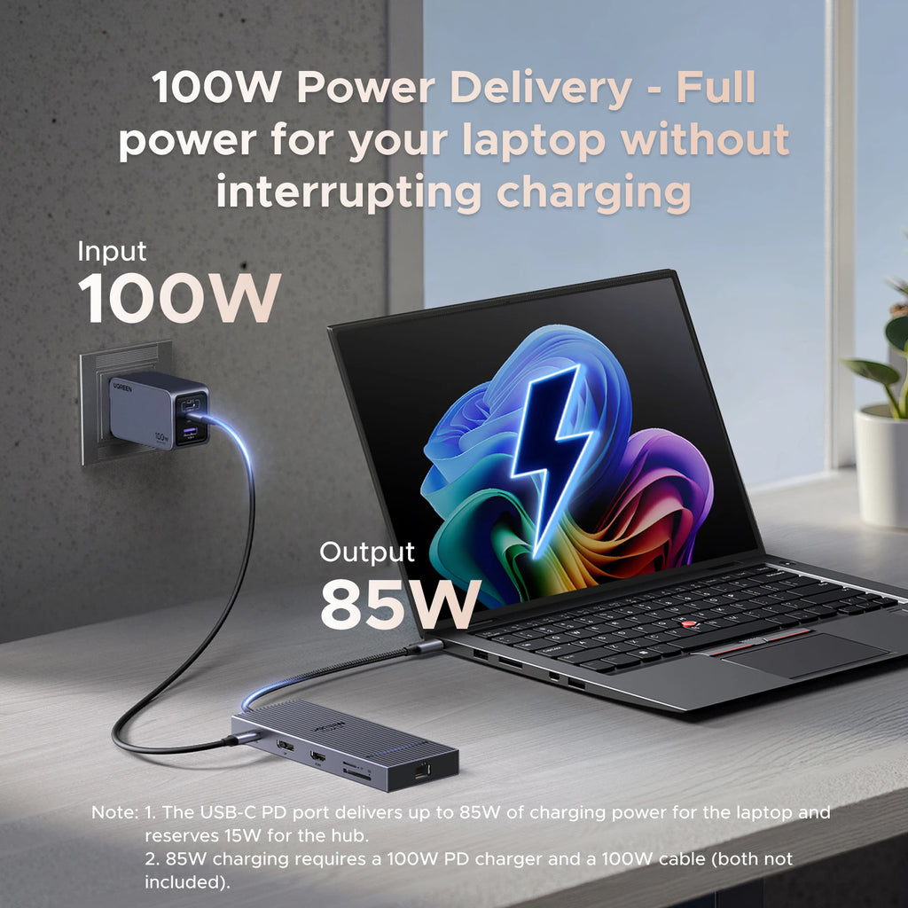 11-in-1 USB-C Docking Station with 4K 120Hz Display and 100W PD